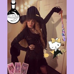 Gothic witch Halloween costume